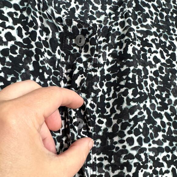 Ann Taylor 100% Silk Sleeveless Tunic Length Popover Blouse Women's Size 16 - Picture 6 of 10